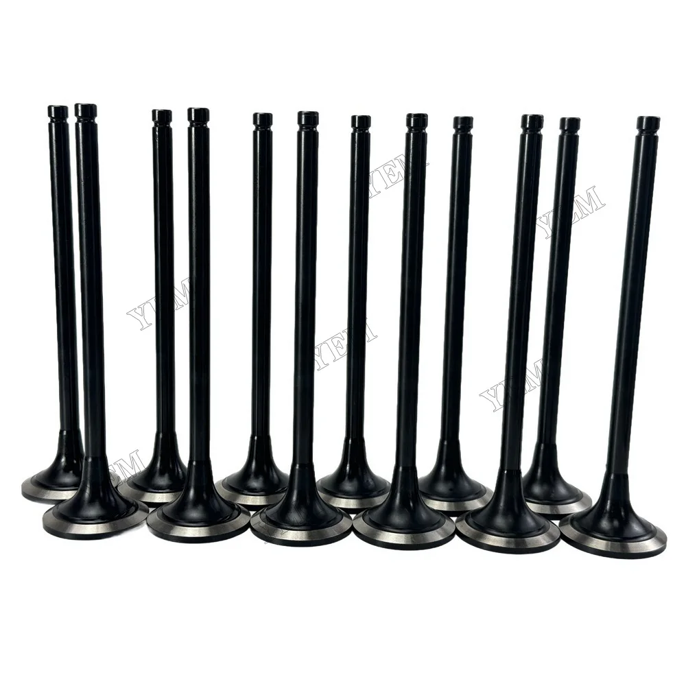 37104-35000 37104-01500 Exhaust Valve Compatible for Mitsubishi S12N Engine Parts Replacement