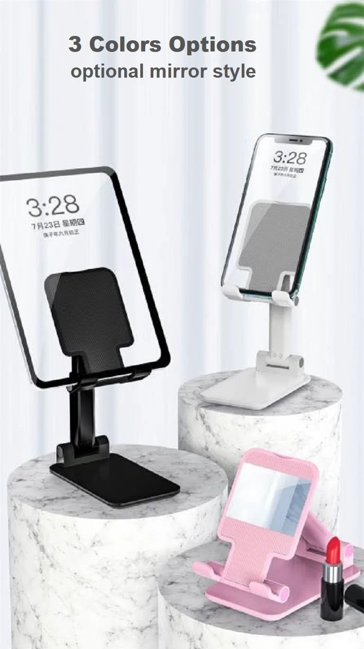 Регулируемый по высоте складной настольный держатель для планшета из АБС-пластика мобильного телефона