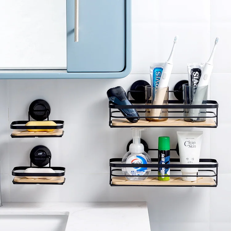 TAILI Edelstahl Bambus Badezimmer Wand dusche Organizer Badezimmer Lagerung  Saugnapf Kchen regal| Alibaba.com