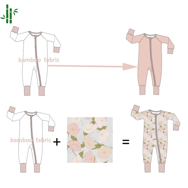 2023 Custom Baby Bamboo Pajamas Clothing Newborn Summer Girl Boutique