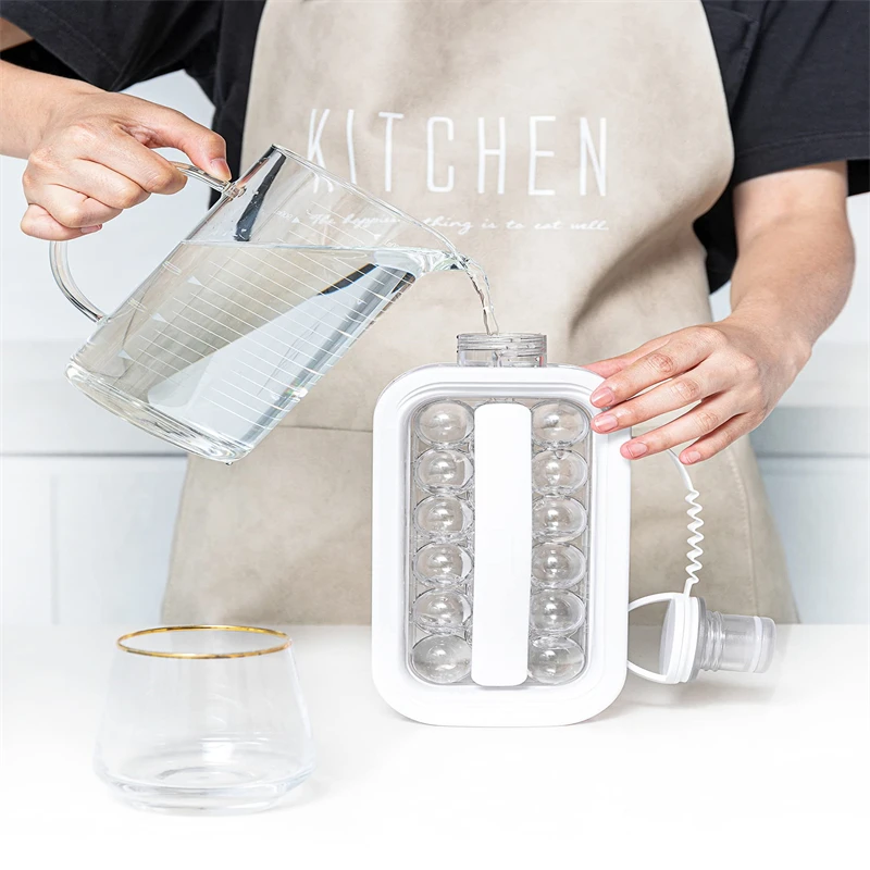 Hot Pop Up Portable Ice Ball Maker Bottle Bpa Free Ice Cube Trays Molds