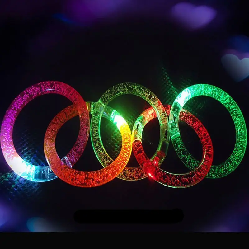 Лидер продаж, недорогой светодиодный мигающий браслет для концерта, мероприятия, вечеринки, рождественские светодиодные браслеты с подсветкой