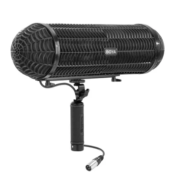 BOYA BY-WS1000 Professional Furry Outdoor Microphone Windscreen Windshield and Suspension System for Most Shot Gun Microphone detail image