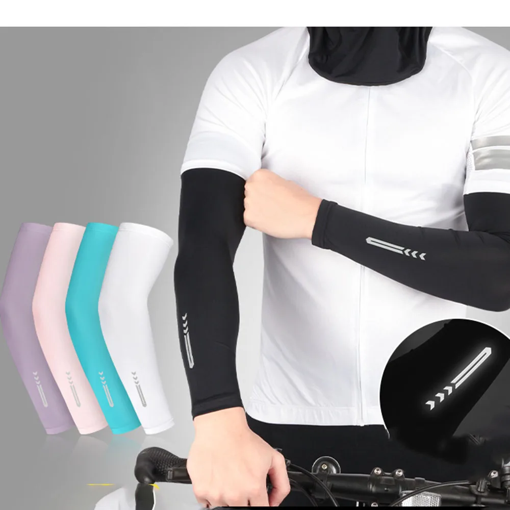 High Quality Summer Cycling Arm Sleeves with Flexible Comfortable UPF 50+ UV Protection Breathable Fabric
