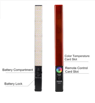 YONGNUO YN360 III YN360III Handheld LED Video Light Touch Adjusting Bi-color 3200k to 5500k RGB Color Temperature with Remote product image