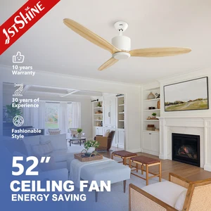 1stshine Ceiling Fan Home Simple Design Hign Quality 220V Solid Wood 3 Blades Ceiling Fan