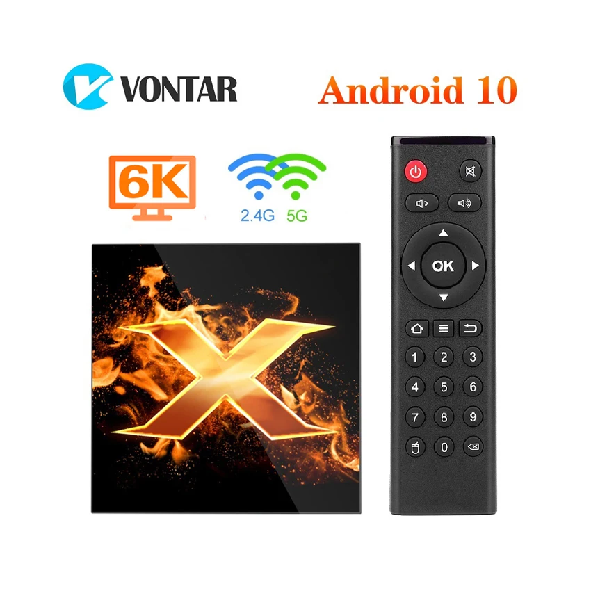 Vontar X1 Set-top Box Android 10.0 Allwinner H616 Quad core BT5.0 Dual Band  Wifi TV Box Factory