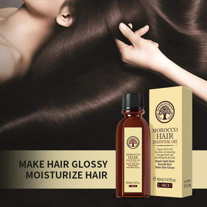 Morocco Nut Infused Essential Oil for Human Hair Brightening and Smoothing Repair Moisturizing and Nourishing