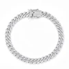 White-6mm single row cuban chain
