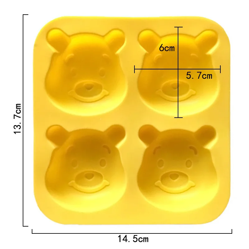 Cute Bear Shape Silicone Baking Mold, Food-Grade Non-Stick Cake/Chocolate/Soap Mould, DIY Baking Tool for Home Kitchen & Bakery factory