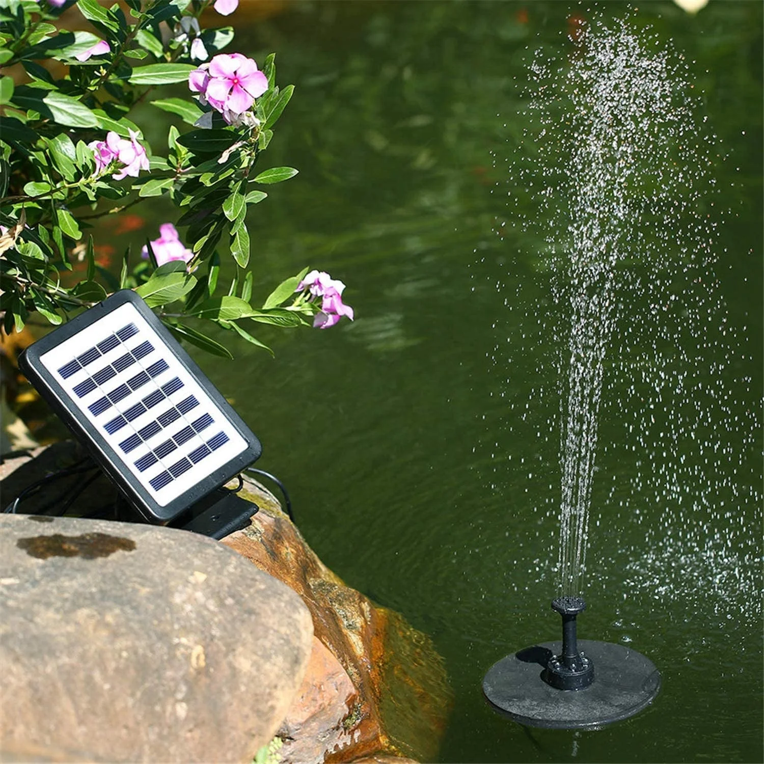 solar water floating fountain