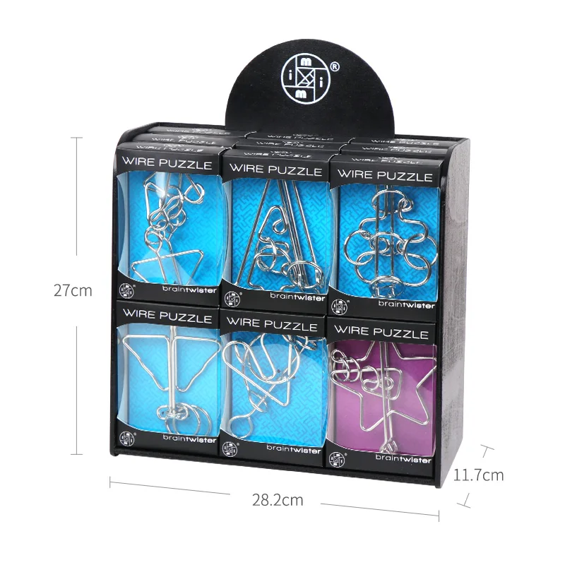 12 Pcs Rompecabezas De Alambre De Metal Para Niños Educativo | Meses