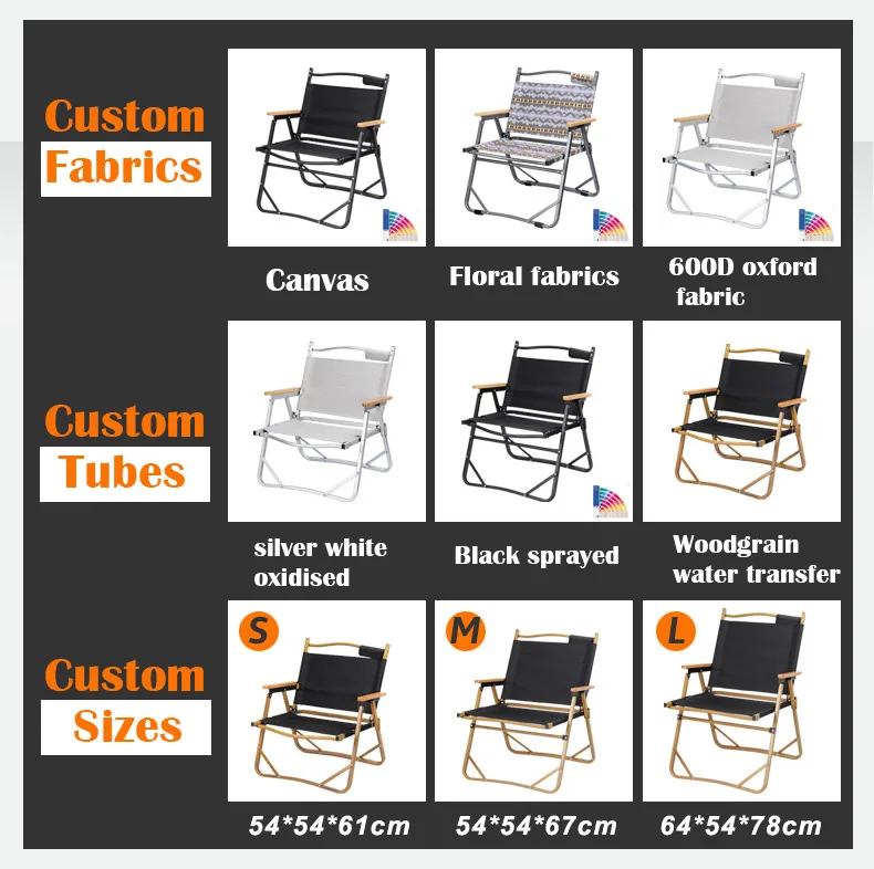 In Stock Factory Wholesale Outdoor Foldable Camping Chairs Fishing