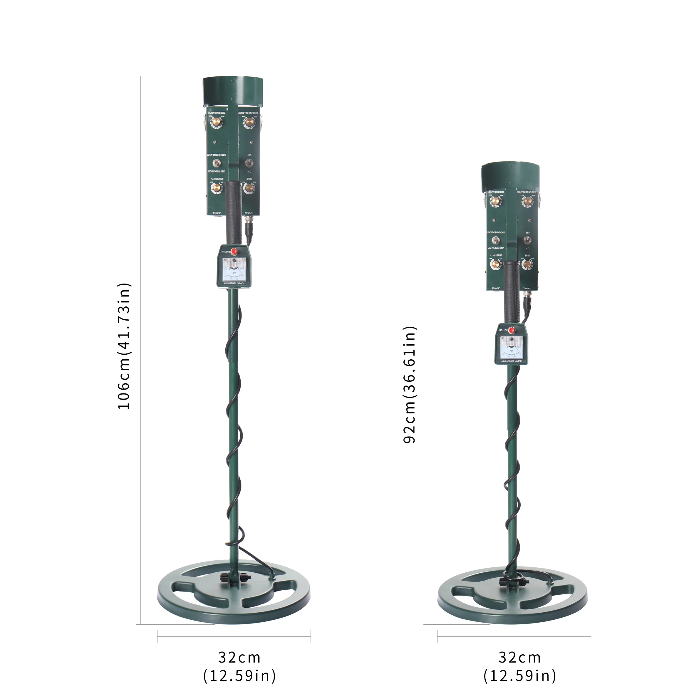 GS6000 Waterproof Long Range Searching Underground Metal Detector Gold With Ground Balance Mode for Treasure Hunting
