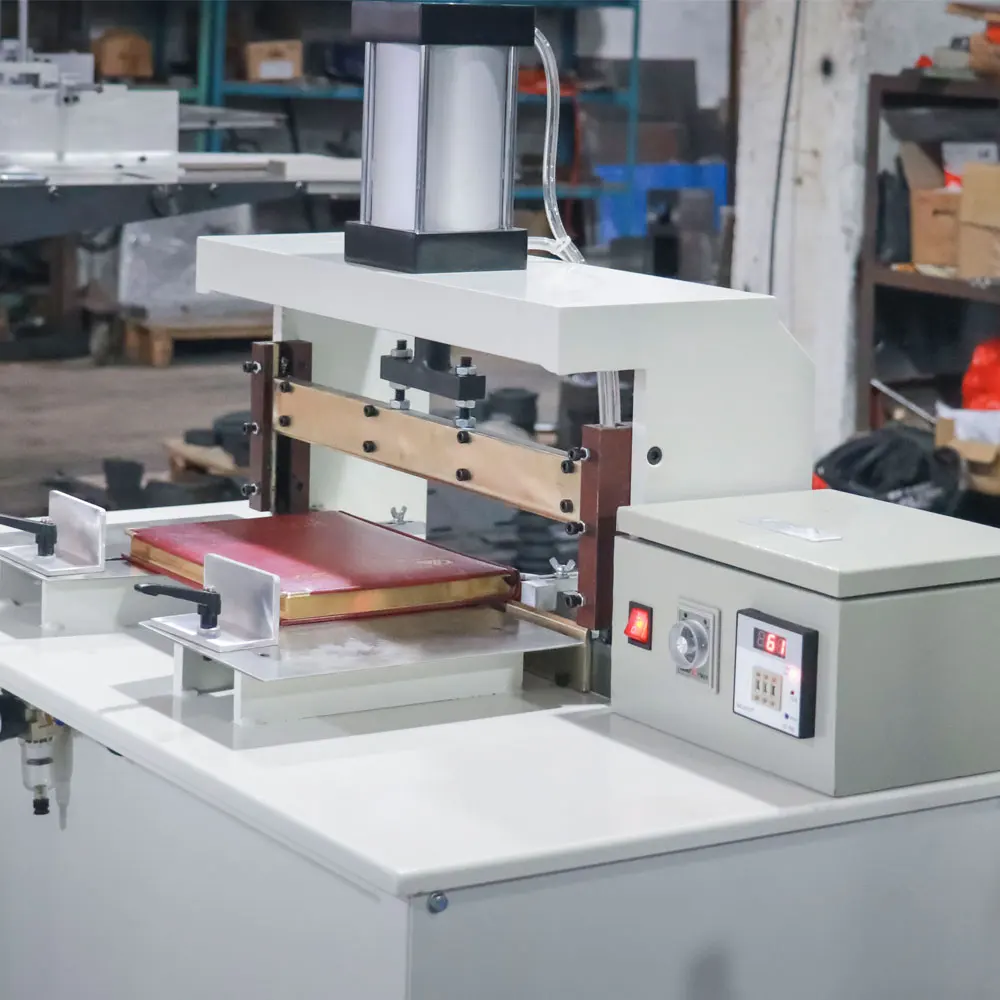 Hydraulic Hardcover Case Binding Machine Easy-to-Operate Nipping Machine Manufacturing Plant Restaurant Hardcover Book Case