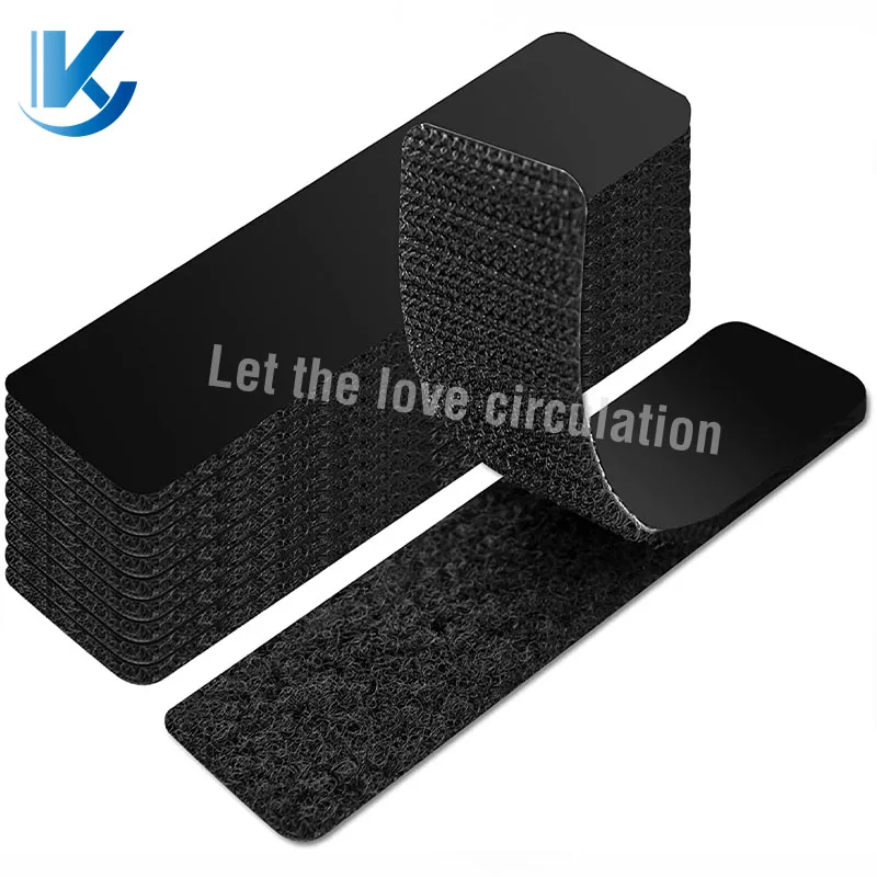 Stock Wholesale Back to Back Hook and Loop Strap Fastener Colorful Reusable Cable Ties elastic band