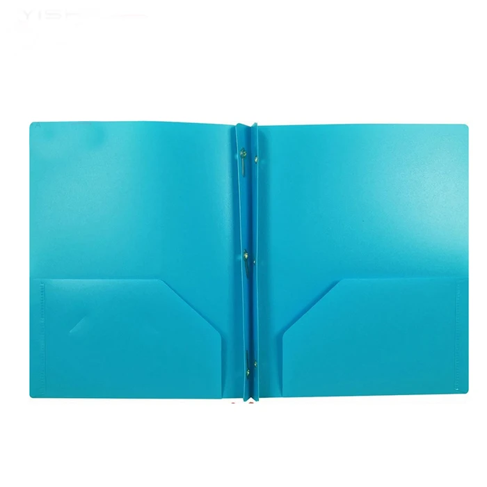 Factory Wholesale A4 Pp Plastic 2 Pockets 3 Prongs File Folder - Buy ...