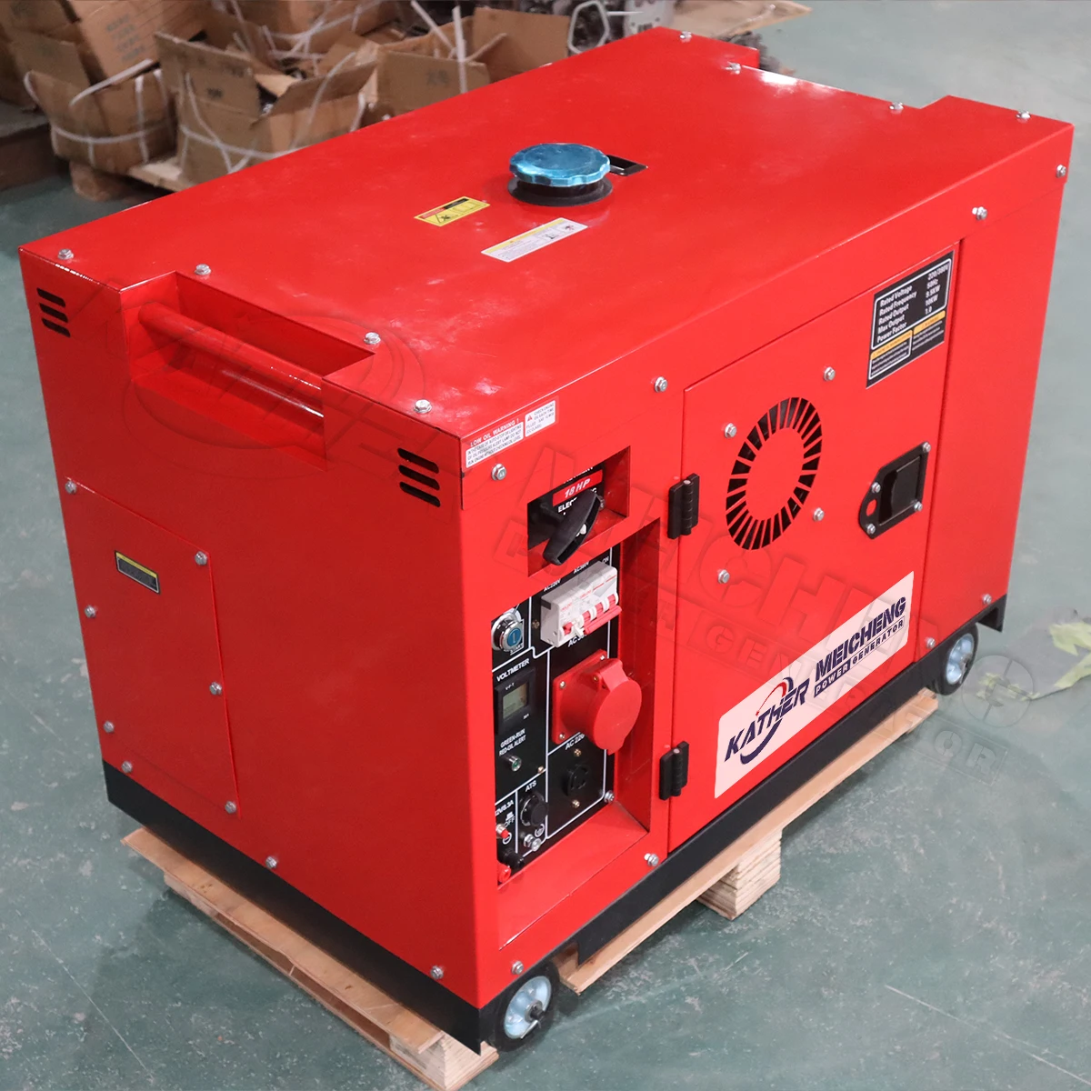 Super leise tragbare Benzin-Stromerzeuger 8,5 kVA bis 20 kVA 50 Hz/60 Hz mit Fernstart, geringem Geräuschpegel