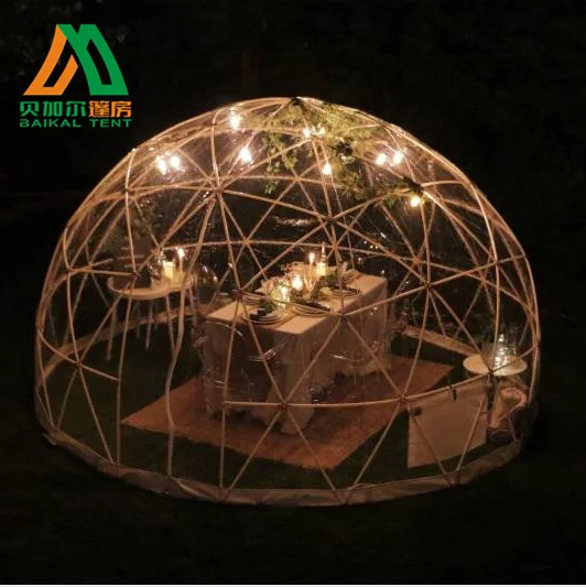 Outdoor Small Cute Transparent Clear Igloo Tent for Romantic Dinner