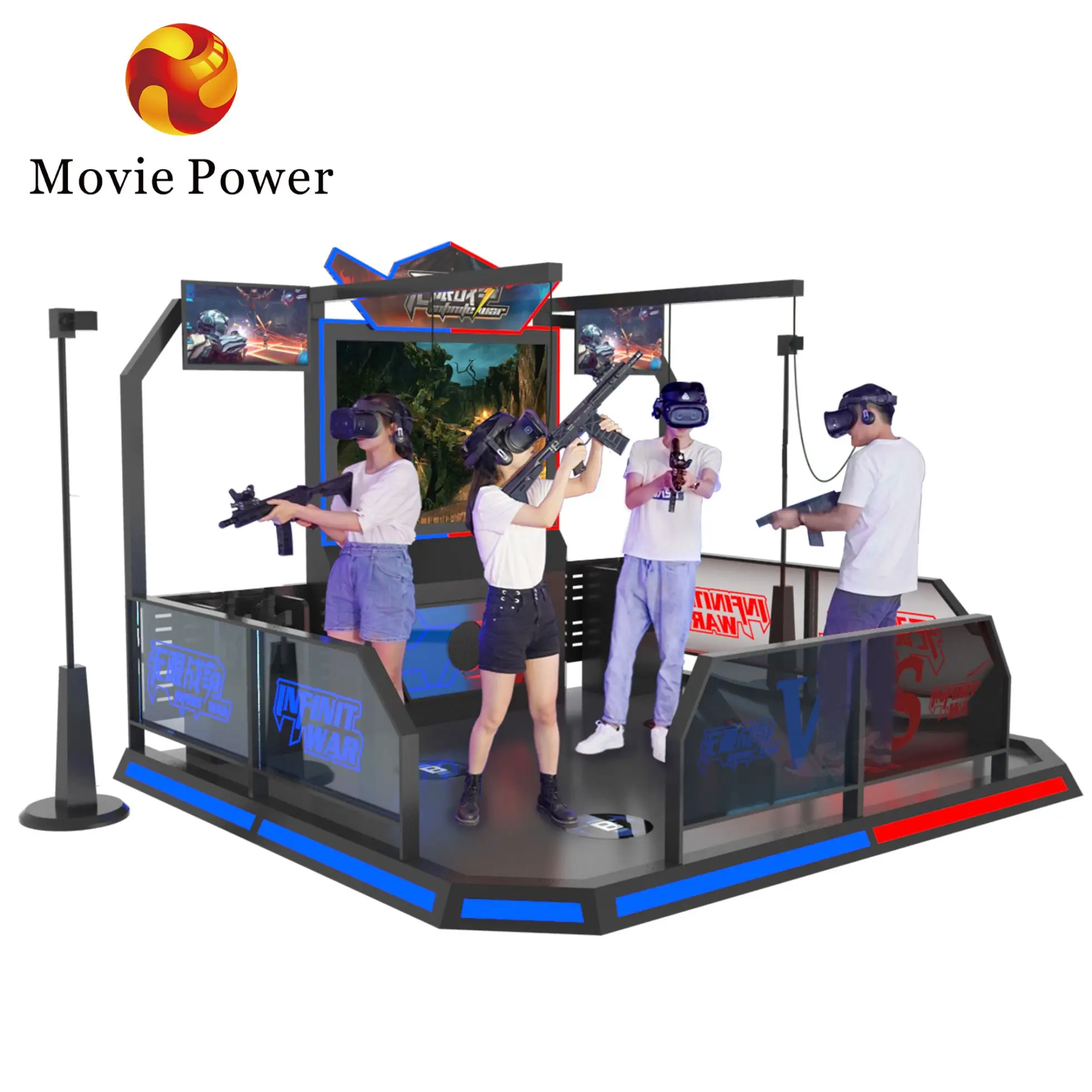 Vr Theme Park Multiplayer Virtual Reality Game Gun Games Vr Shooting Simulator Vr Shooting Game