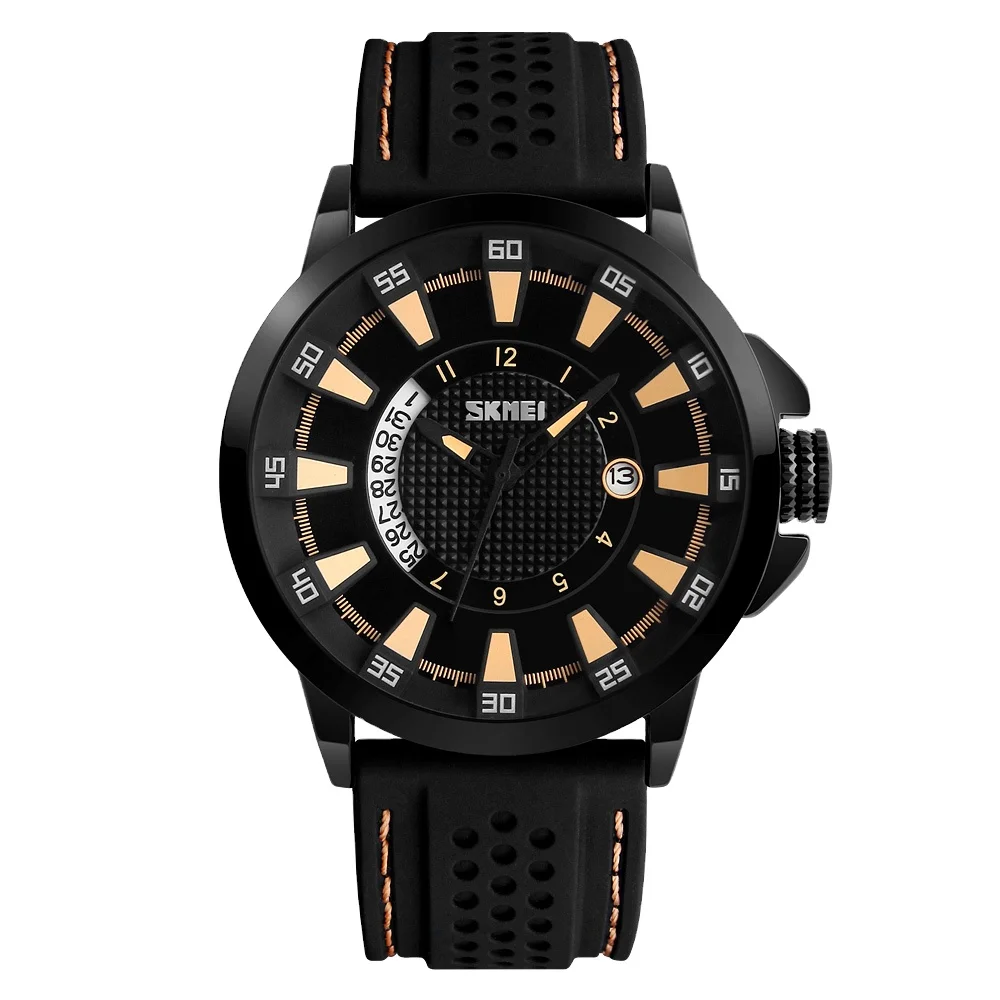 Hot Selling Elegant Skmei 9152 Men Quartz Wrist Watch With Factory Price -  Buy Quartz Mens Watch Black,Leather Strap Analog Quartz Wood Watch  Men,Sport Mens Quartz Watches Product on Alibaba.com