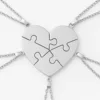 Silver 5 Heart