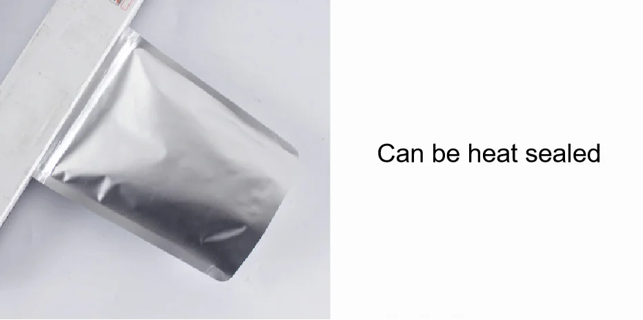 Thickened aluminum foil self-supporting bag, tin foil packaging bag, tea, cat and dog food self-supporting clip chain sealed bag