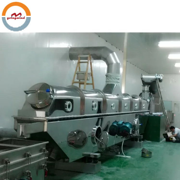 Automatic Vibrating Fluid Bed Drying Machine Continuous Vibration Fluidized Bed Dryer Dehydrator Dry Equipment for Sale