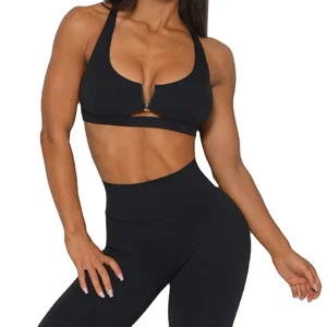 2023 Custom Flex Bulk Adjustable Women Strap Backless Private Yoga Sports Bra