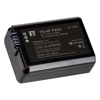FB Rechargeable Digital Battery 950mAh Np-fw50 for sony Camera A6000 A6500 A6300 A7 A7II A7RS A7S A7R A5100