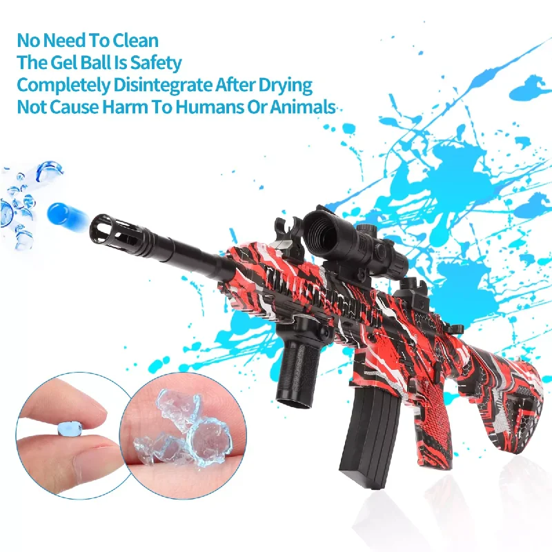 Splat Ball Airsoft Gun Glog 17 Awm Sniper Bb Gel Christmas Gift M416