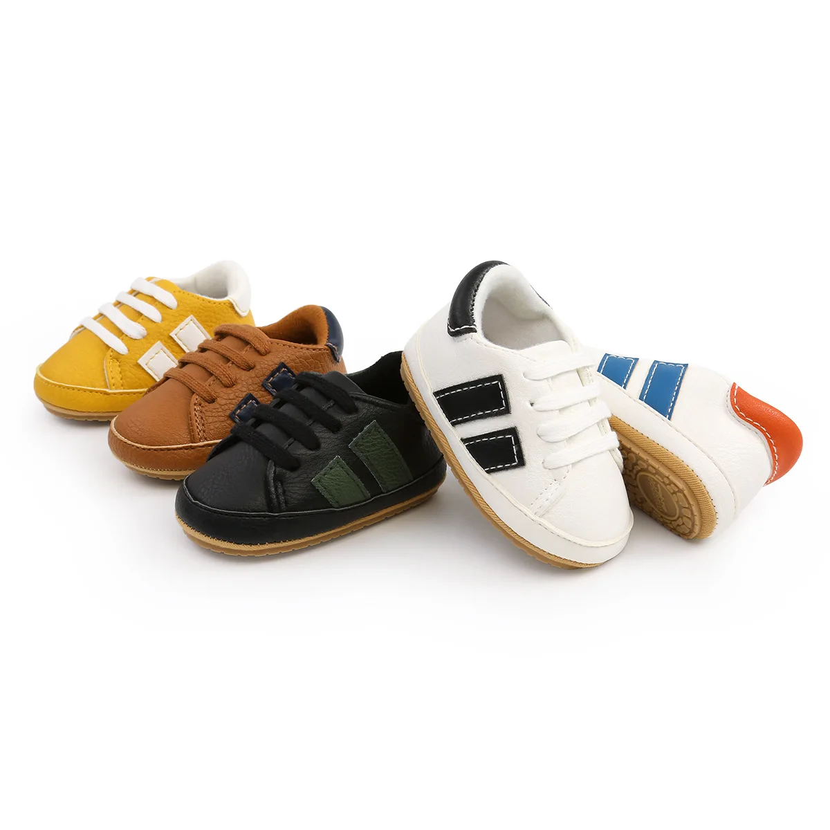 2025 Sport Style Mixed Color Antiskid  TPR Sole Baby Shoes  New Walking Baby Shoes