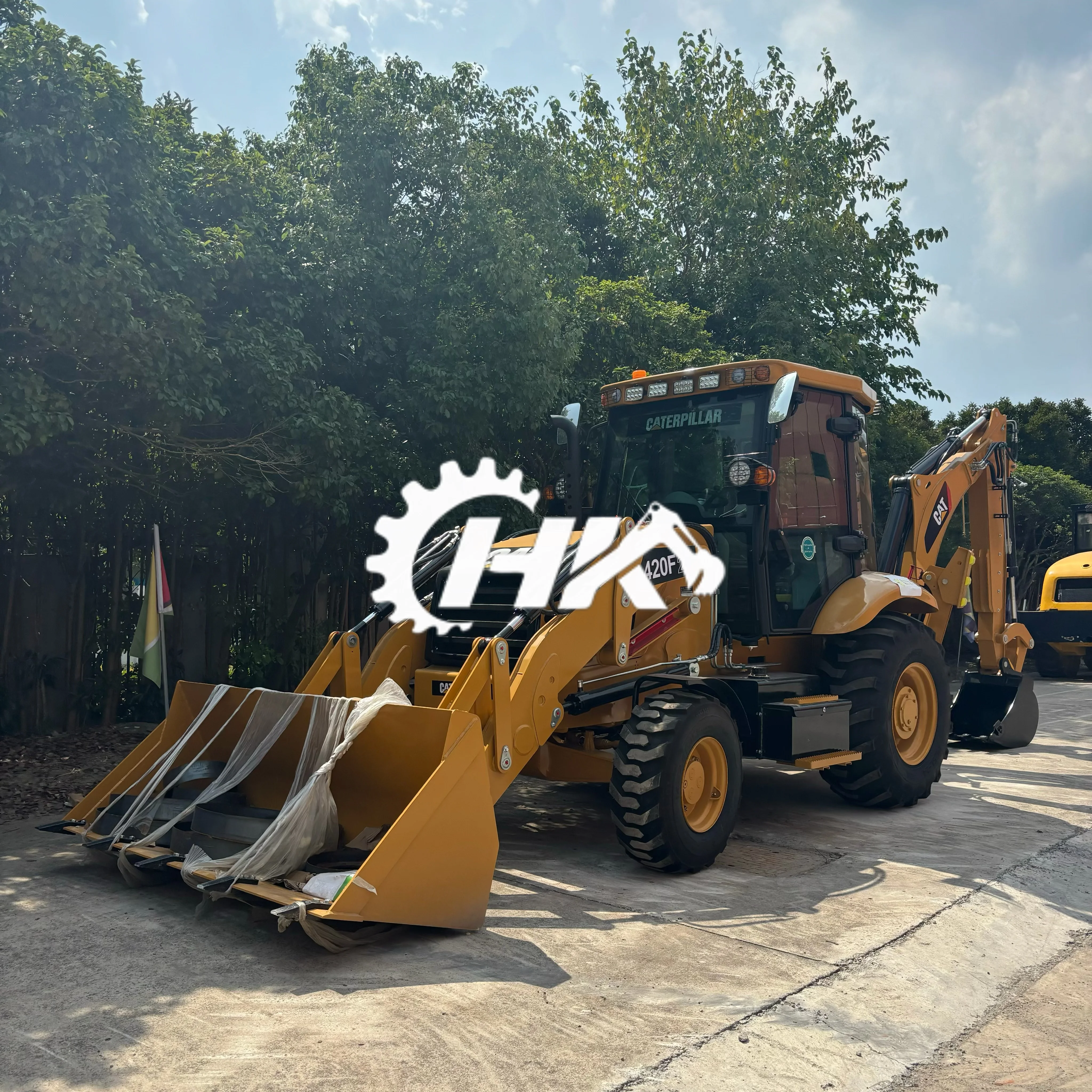 HANG KUI Good Condition Original Japan cat Backhoe 420F2 Used  Construction Machine  Used Cat Backhoe  Used CAT420F2