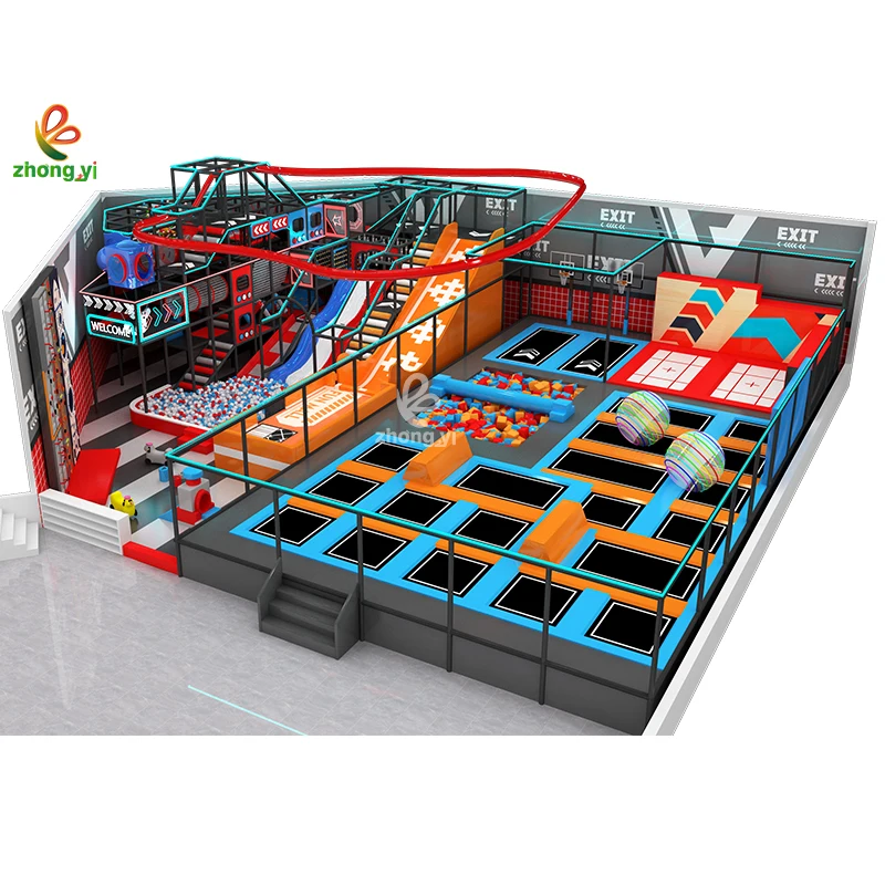 Indoor Commercial Trampoline Parks ZYYL Trampoline Manufacturers