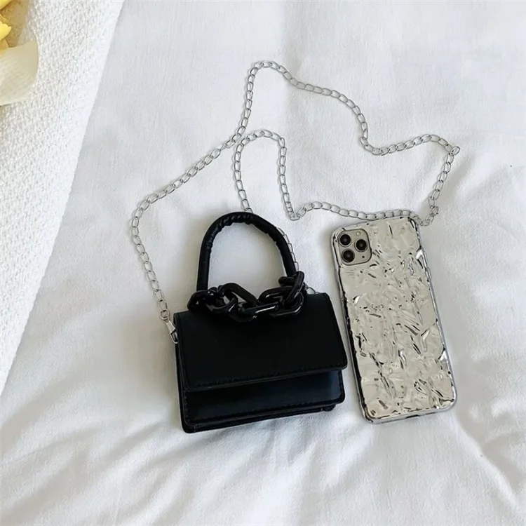 2024 Original Thick Cross Body Women's Messenger Bag Pearl Decoration  Zipper Two Matched Sandals Metal Chain Slippers Set 3pcs