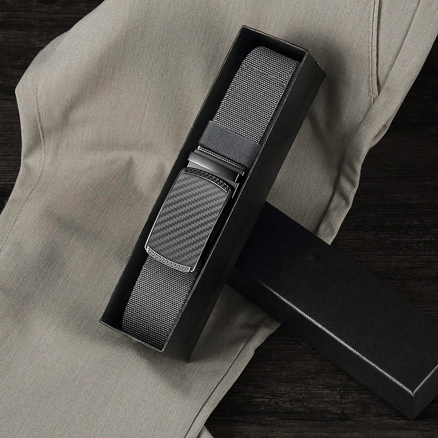 Fashionable Nylon Multifunctional Ratchet Tactical Belt Men Casual Stab-proof Sports Training Outside Tail Golf Belt