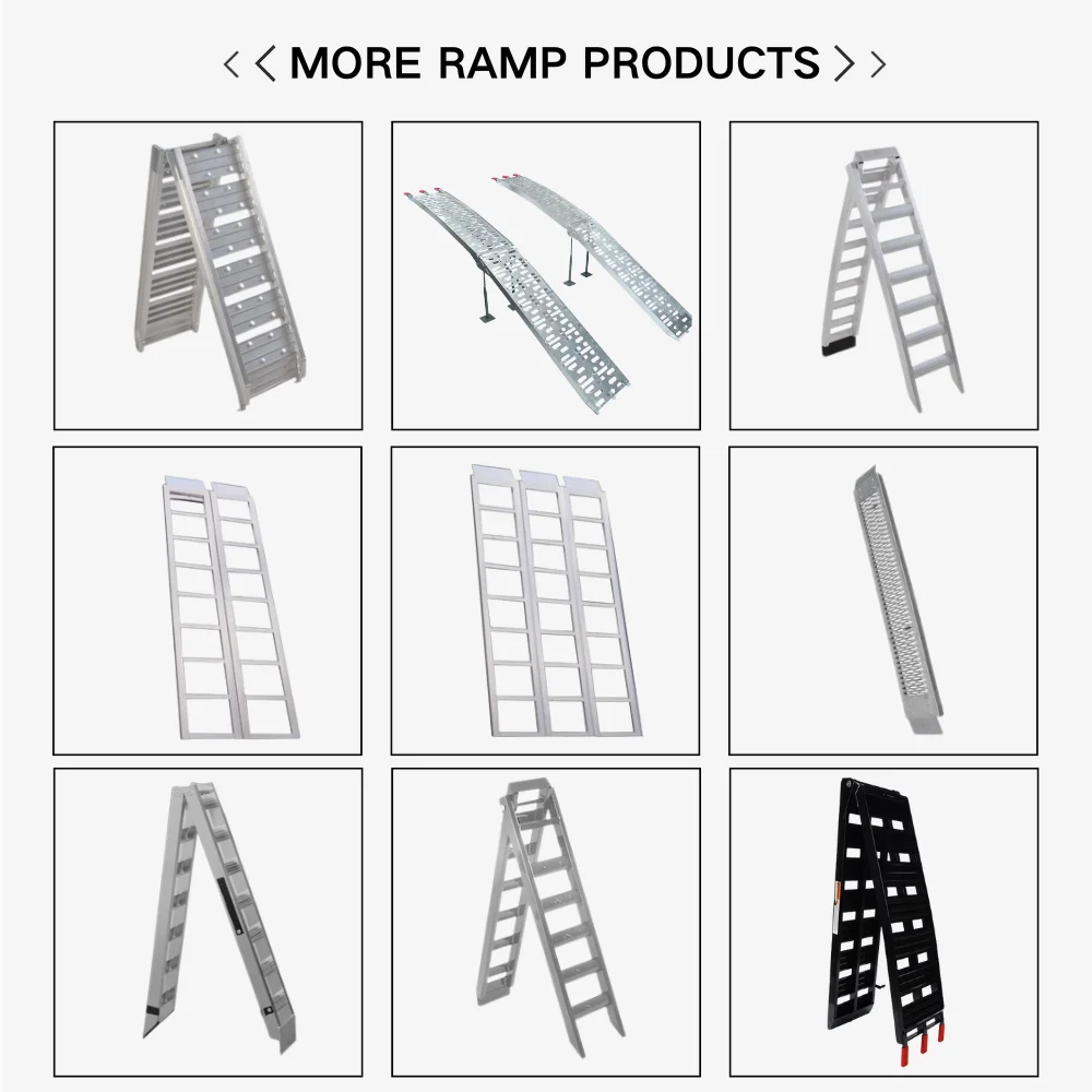 JFG 750lbs стальные алюминиевые мотоциклетные пандусы складные сверхмощные пандусы для квадроцикла