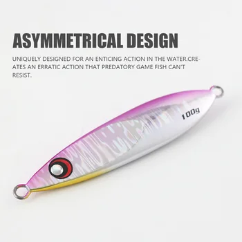 Jiggingpro Slow Blatt R Jig 60g 80g 100g 130g 160g Lead Jigging Lures Fishing Jigs for Bass Saltwater Fishing Lure – Metal Jig – view 3