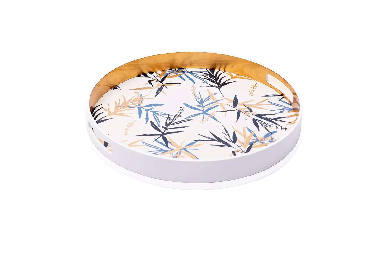 Lacquerware Serving Tray Colorful Pattern Vietnam Lacquer Tray High Quality Low MOQ Cheap Price Wholesale Vietnam