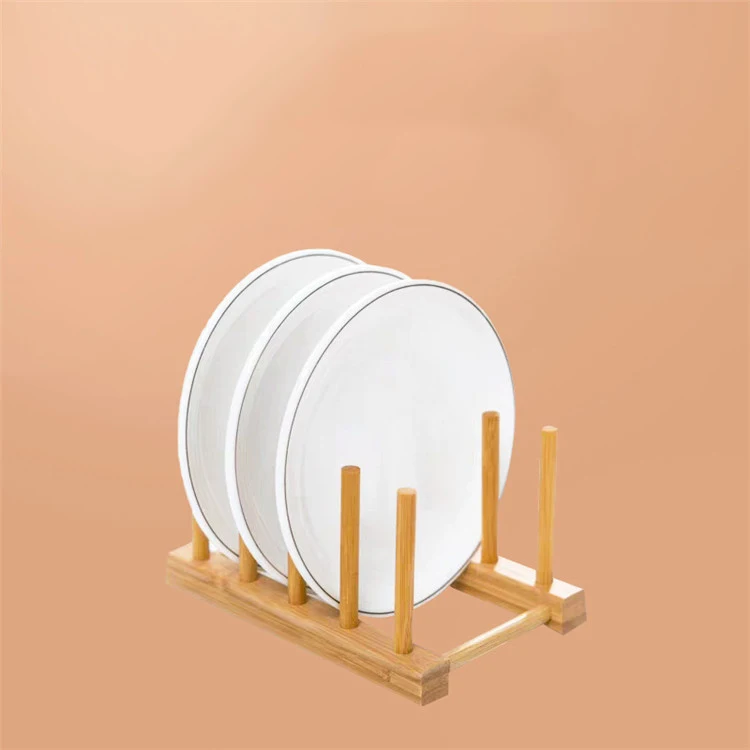 Wooden Bamboo Vinyl Record Storage Holder Display Stand Dish Plate Bowl Cup Book Pot Lid Cutting Board Drying Rack