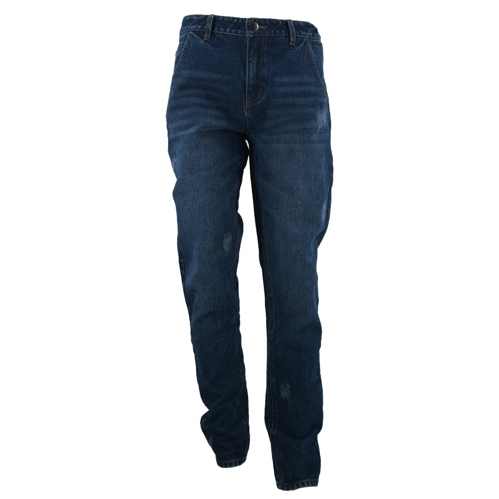 Mens Jeans Slim Fit Business Formal Wear Ripped Basic Denim Jeans Men Pants Fashion Jens Pant Fleece-lined Jeans