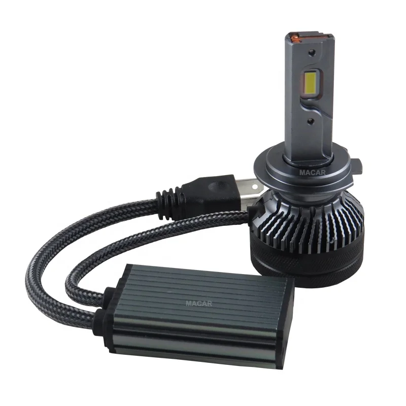 MACAR High Performance Auto Lighting System T50 LED Head Light H7 H1 120W 6000K Color Temperature New Condition