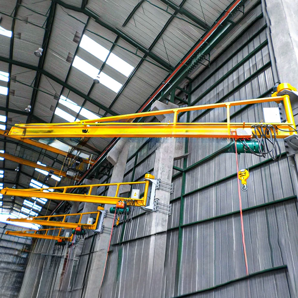 Unit Structure Mounted 380V Industrial Workshop Light Structure Column Mounted Lifting Jib ...