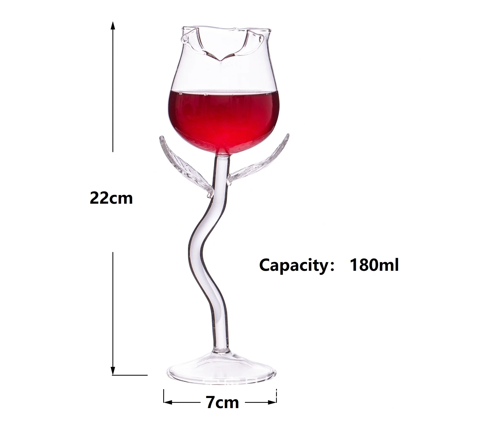 Creative Unique Design Rose Shape Crystal Elegant Glass Cup Red Wine Glasses Buy Red Wine