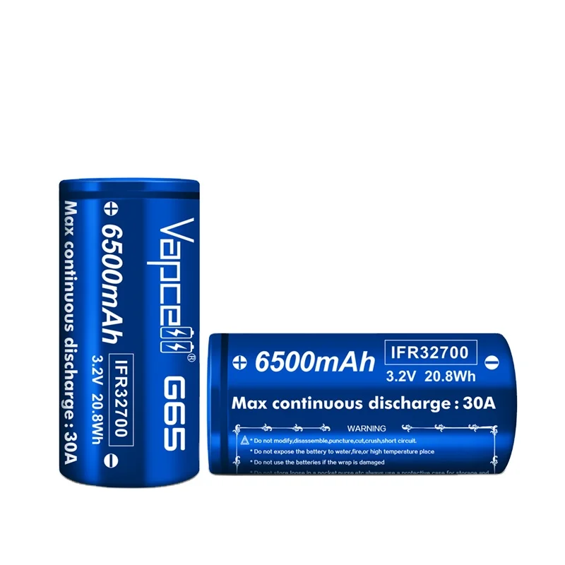 32700 3.2v 6500mah Vapcell G65 Battery for E-Bike Packs