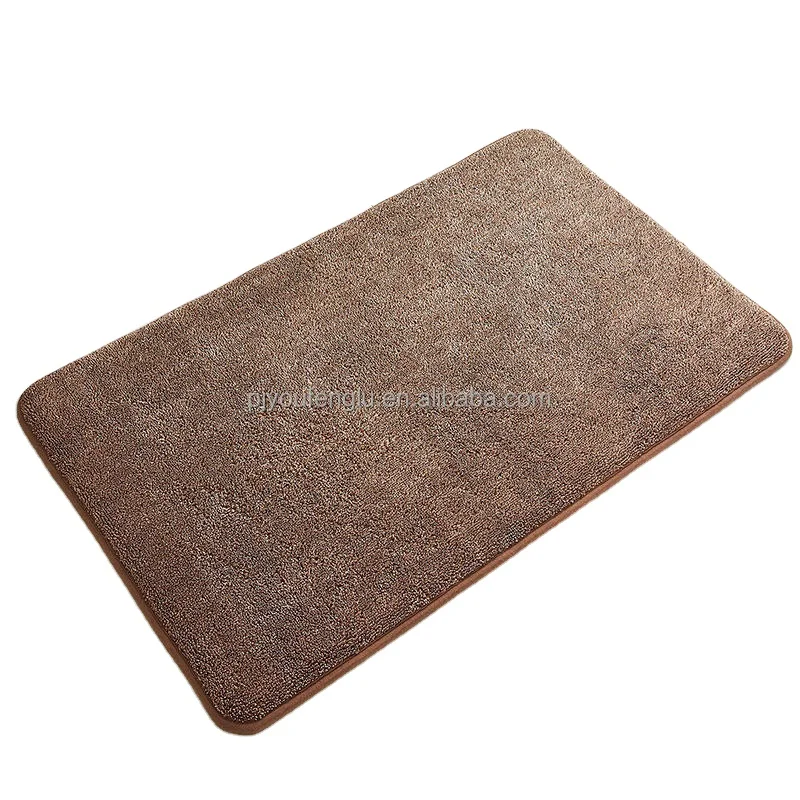  Super Absorbent Water Fast Dry 100% polyester Flooring Rug Non-slip Carpet Bath Play Rubber Door Mat