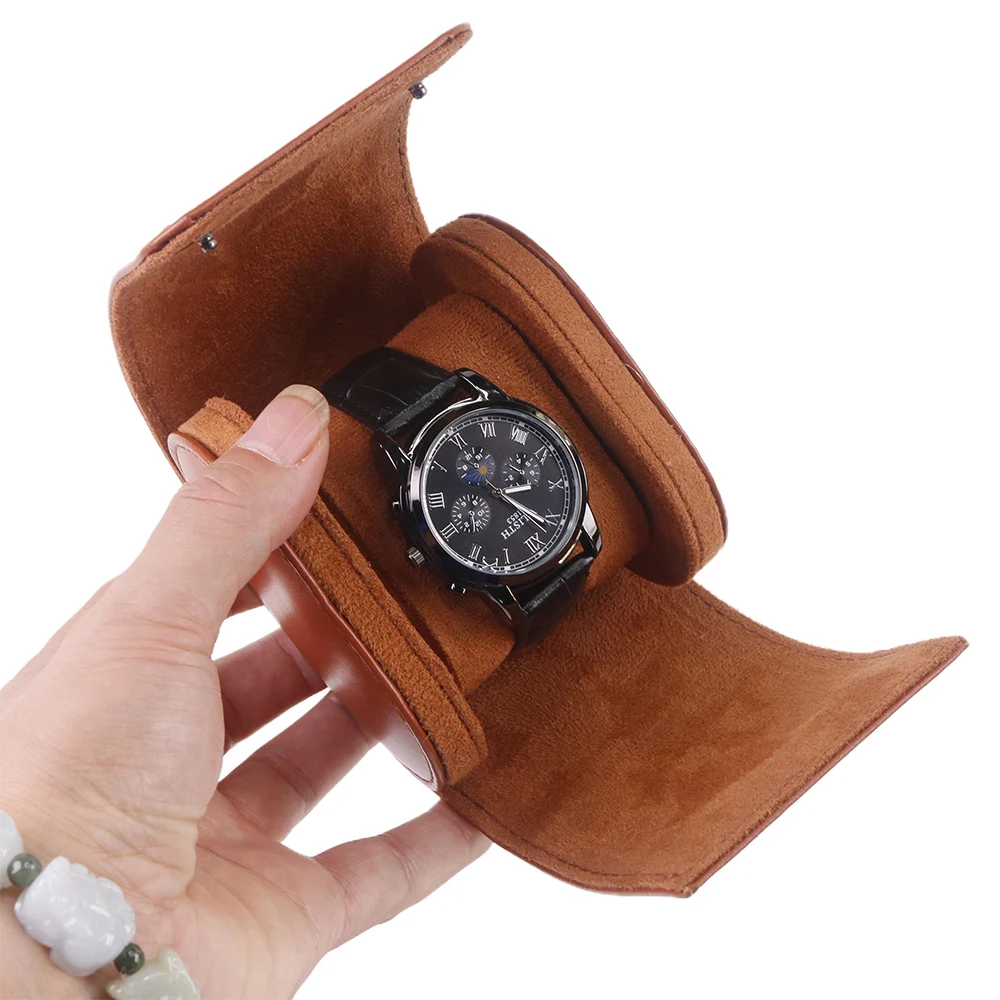 Rouleau de montre en cuir PU simple JBW1013W Rouleau de montre en cuir PU simple JBW1013W