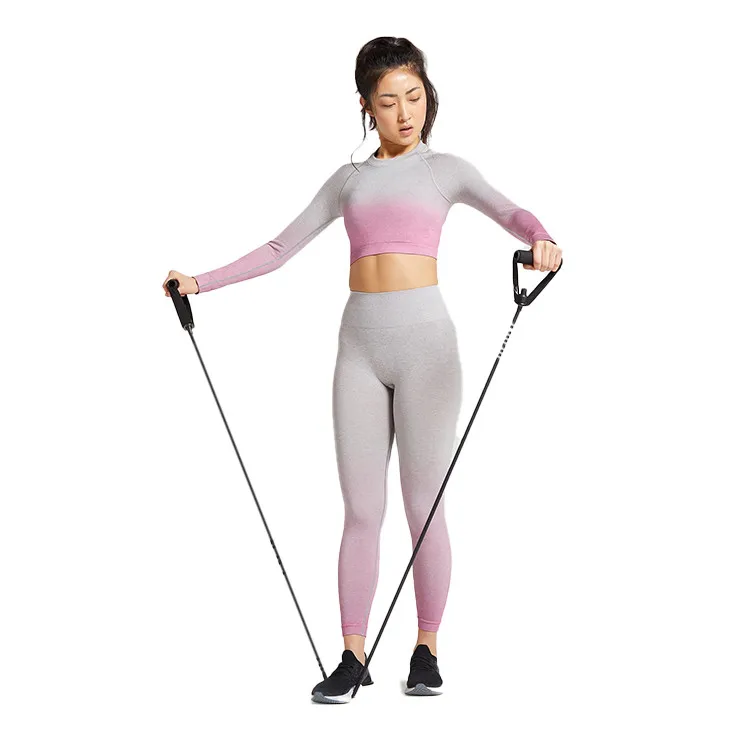 Durable Using Low Price New Dip Apparel Processing Dye Seamless Yoga Pants Leggings Fashion Sports Sets