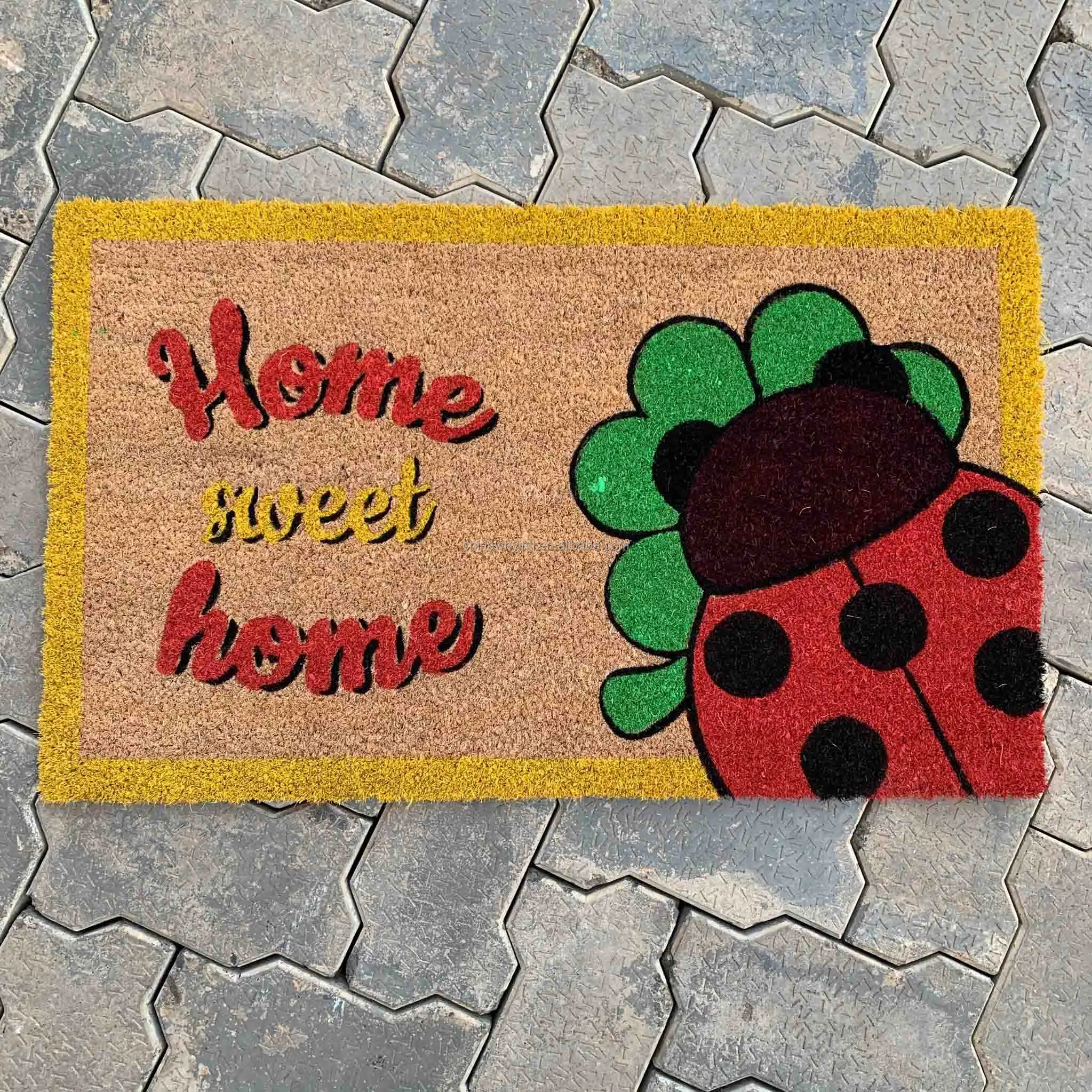 Bulk Wholesale Outdoor Coco Coconut Fiber Blank Plain Coir Door Mats