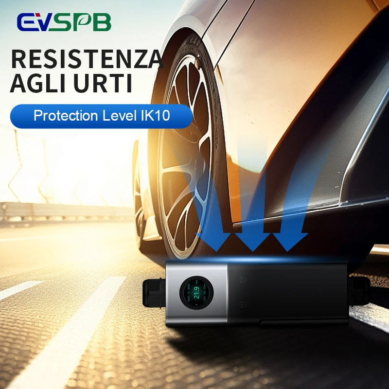 Adaptable Tails Portable EV Charger with Multi Plugs Car Charging Station Type 2 EV Wallbox Charger Mobile EV Charging Station